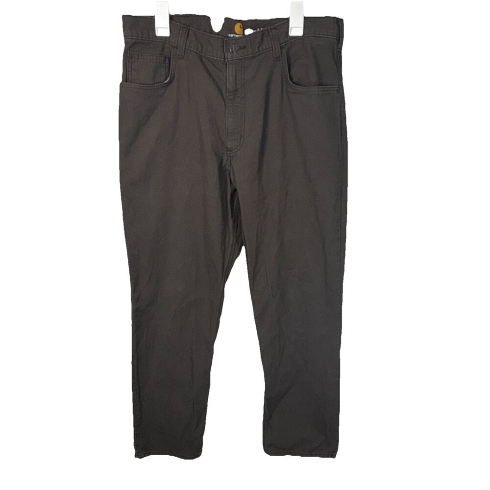 Carhartt Relaxed Fit Canvas Workwear Pants Brown Men's Outdoor 36x32